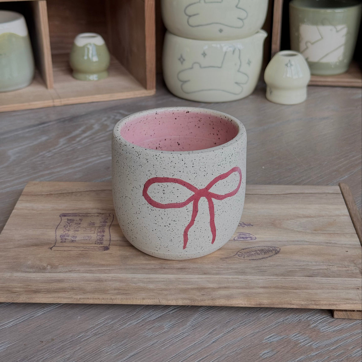 Double Cherry Bow Cup